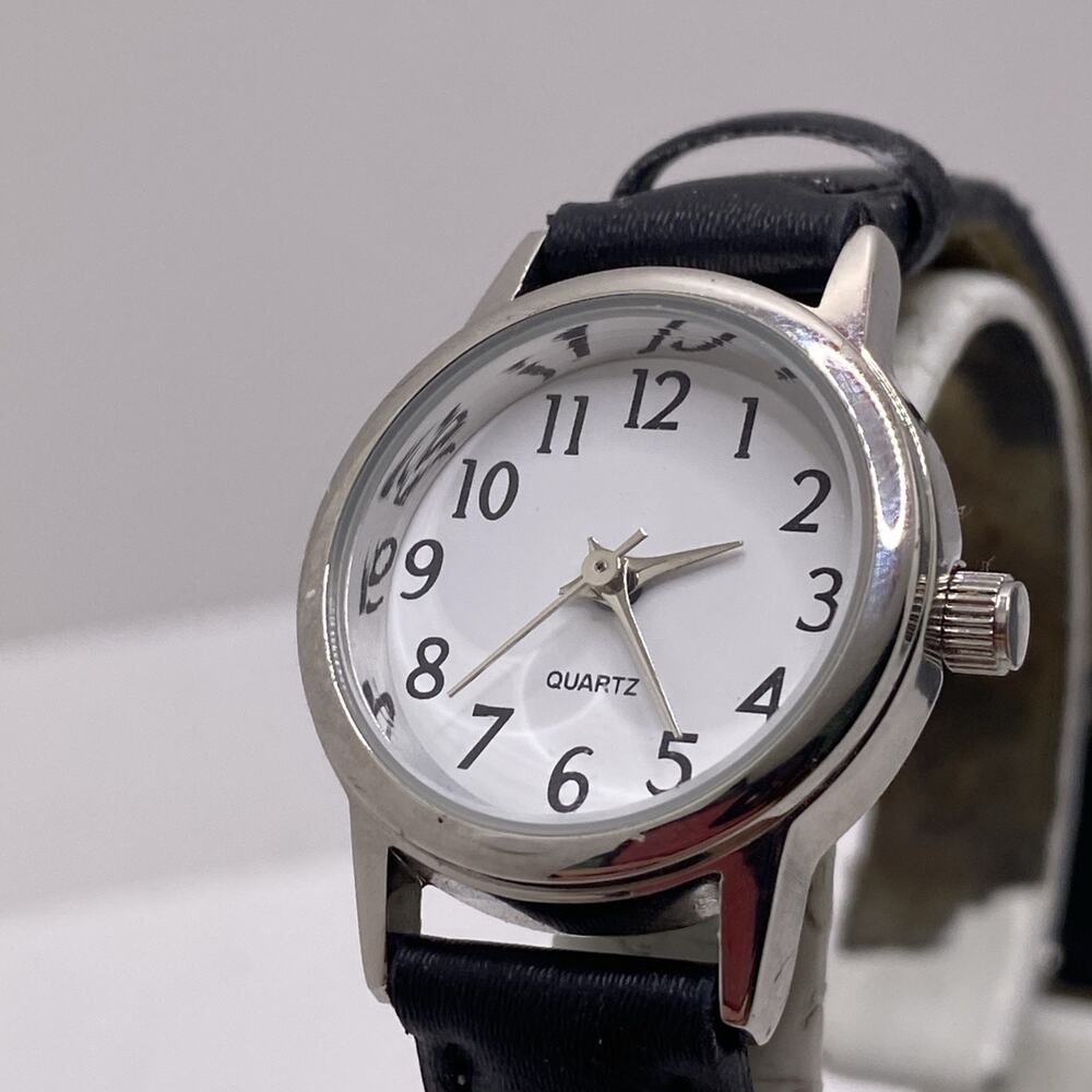 Accutime Womens Silver Tone Watch New Battery